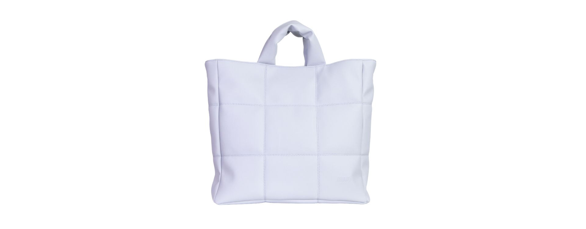 vegan quilted pillow bag Linn in dusty blue